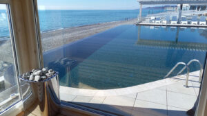 Сауна-баня с видом на море